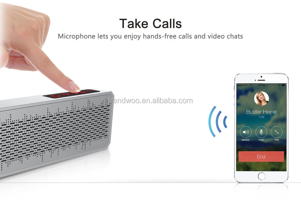 China Manufacturer Bluetooth Speaker Waterproof Support Calls Handsfree Function - ANKUX.COM