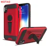 Top Trending Hidden Carbon Fiber Kickstand Phone Case for iPhone X Mobile Phone Back Cover with Magnetic Car Mount