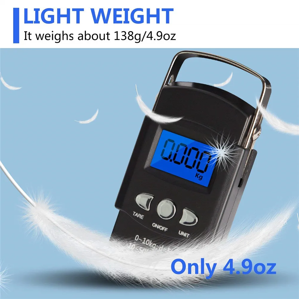 High Precision Luggage Scale, 110lb/50kg Digital Scale, Heavy Duty Weight  Scale, Backlight Hanging Scale, Ultra Portable Scale, Suitcase Scale With 4  Units Conversion For Travel, Household, Outdoor And Gifts Weight Scale  Suitcase