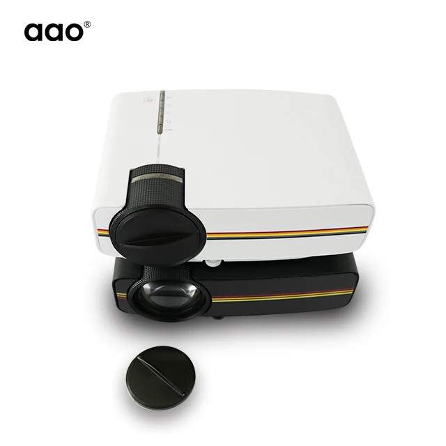 Side-by-side comparison of three Android mini data show projectors: compact foldable, cylindrical, and rectangular form factors