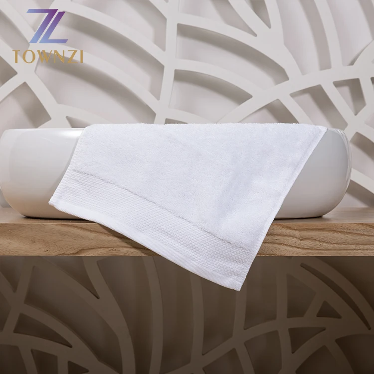 2017 Fashion Luxury 5 Star Hotel Rectangle Dobby White 100% Cotton Face 800G Beach Bath Towel Hotel