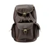 Man made leather upper stylish high end backpack leather