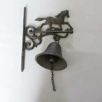 Art Decor Handicraft Casting Iron Metal Wall Hanging Bell Cast Art Decor Handicraft Casting Iron Metal Wall Hanging Bell