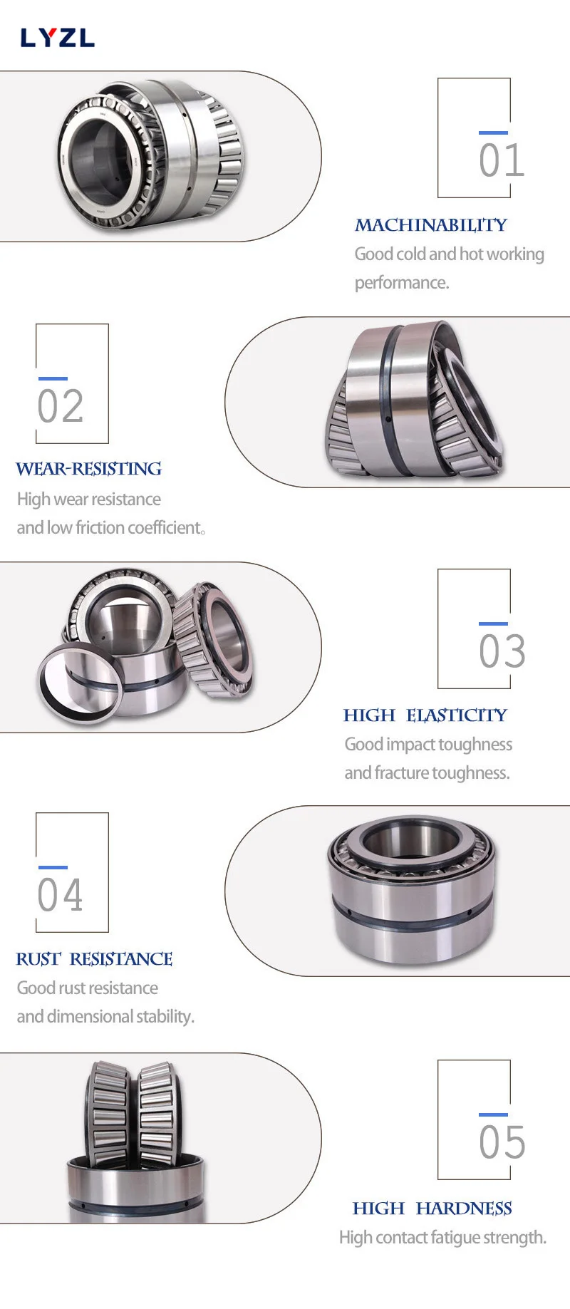 Precision Double Row Tapered Roller Bearing 352220 352221 352222 352224 352226 352228 Taper