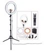 LED Ring Light for Make up stand tripod Photography 55W 18inch dimmable 5500K led video light