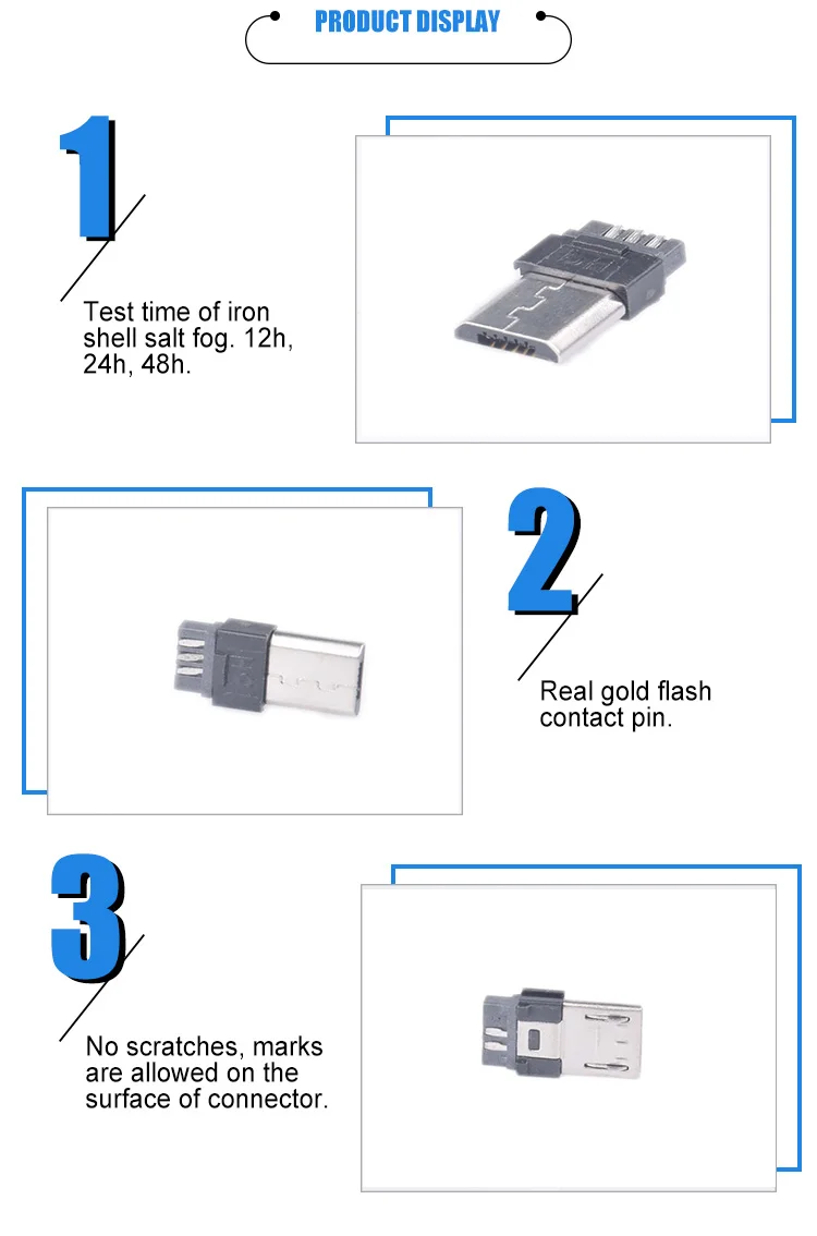 5 Pin Micro Usb Charging Port Connector