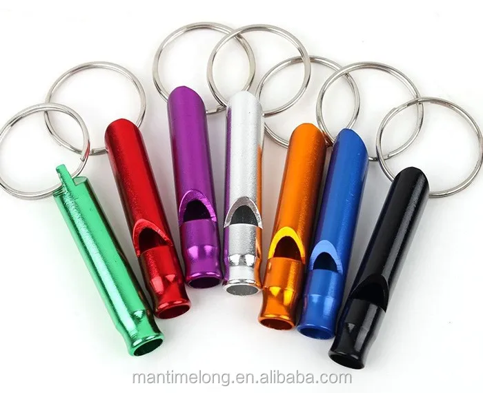 New-Mixed-Aluminum-Emergency-Survival-Whistle-Keychain-For-Camping-Hiking