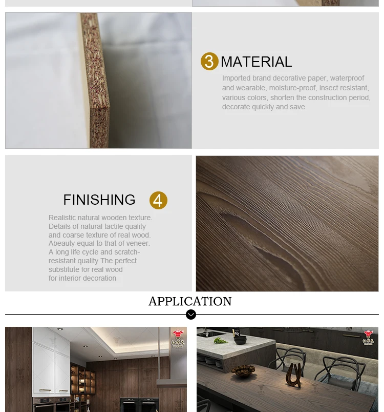 laminated melamine particle board