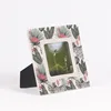 Chaozhou factory zebra design deco ceramic photo frame for 4x4"
