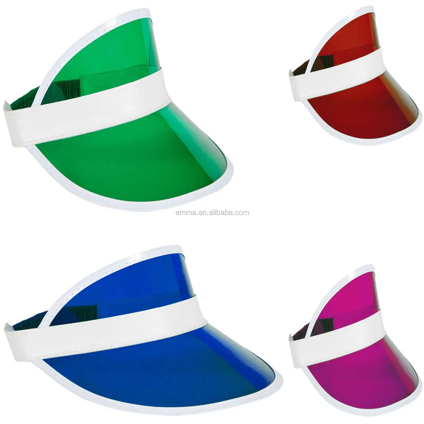 neon sun visor hat