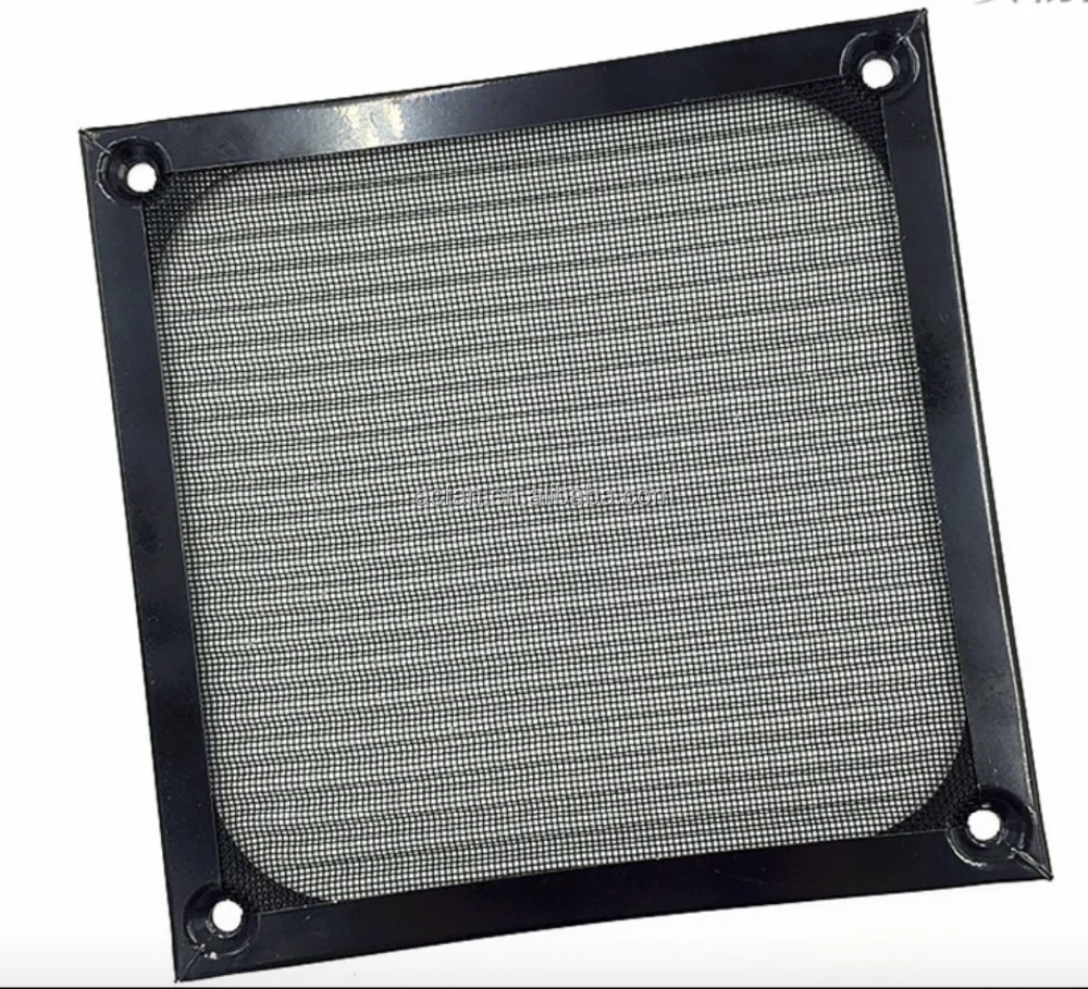 120mm Black Silver Aluminum Dustproof Fan Filter For Pc Cooling Fan Air ...