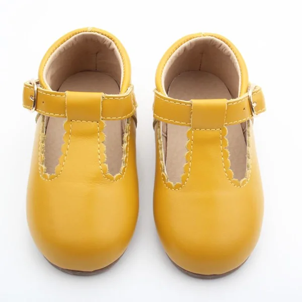 yellow t bar shoes