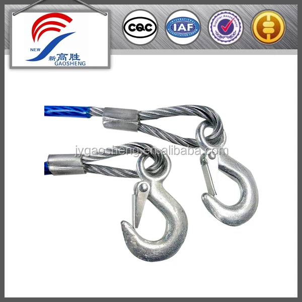 Stainless Steel Wire Rope Sling With Snap Hook End Parts - Buy Sling ...