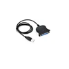 USB2.0 to DB25 25-pin parallel port printer cable male to female extension cord adapter