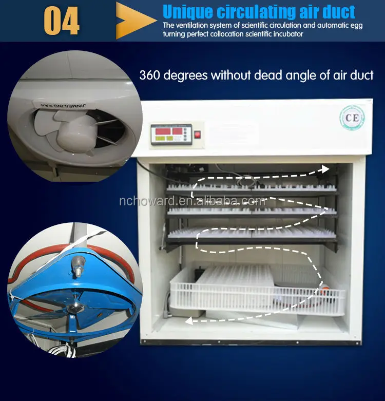 176 Eggs CE Marked Cheap Digital Egg Incubator YZITE-4
