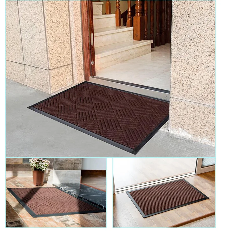 Anti Slip Natural Rubber Door Mat Entrance Floor Mats Buy Fuzzy Floor