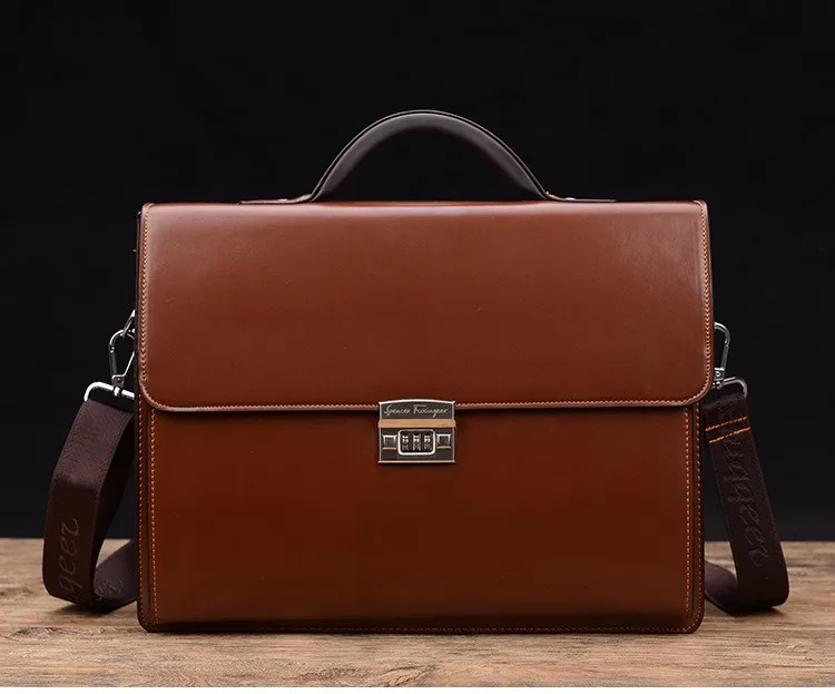 Password Lock Business Briefcase Men Messenger Bag Men's Handbags