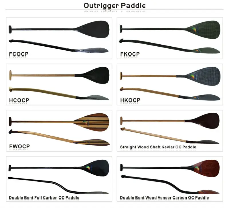 Zj Sport Lightweight Hawaiian Full Carbon Outrigger Canoe Paddle With