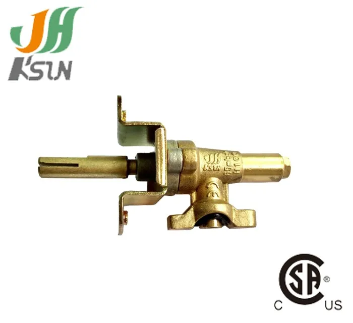 Camping Lpg Gas Grill Parts Flow Control Brass Valve Butane 1/2psi