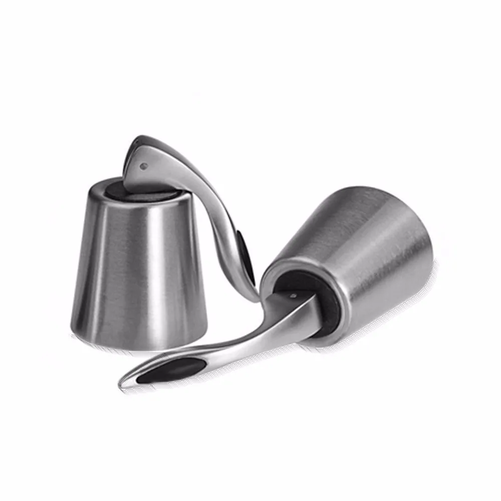 Stainless Steel Sealed Wine Bottle Stoppers,Inner Rubber Seal Leakproof