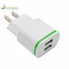 2A with blue light mobile phone charger LED light charging head dual USB smart universal travel charge cross-border dedicated