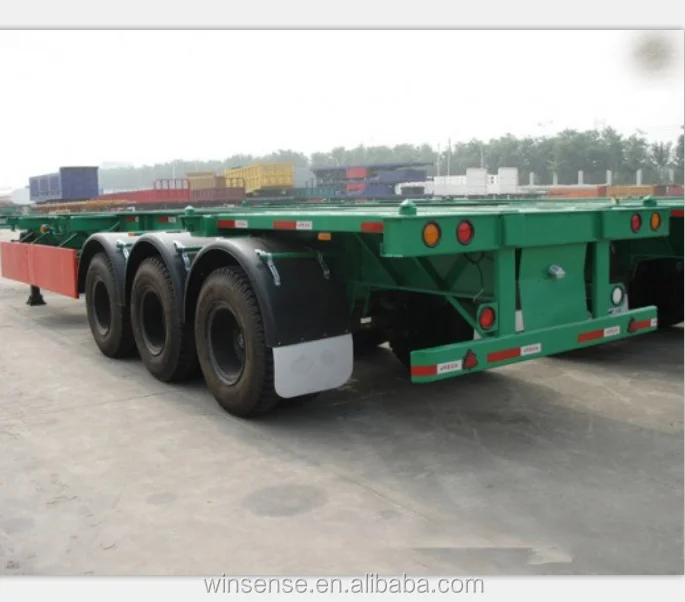 Cimc 20ft 40ft Port Terminal Skeleton Semi Trailer Yard Chassis For Sale