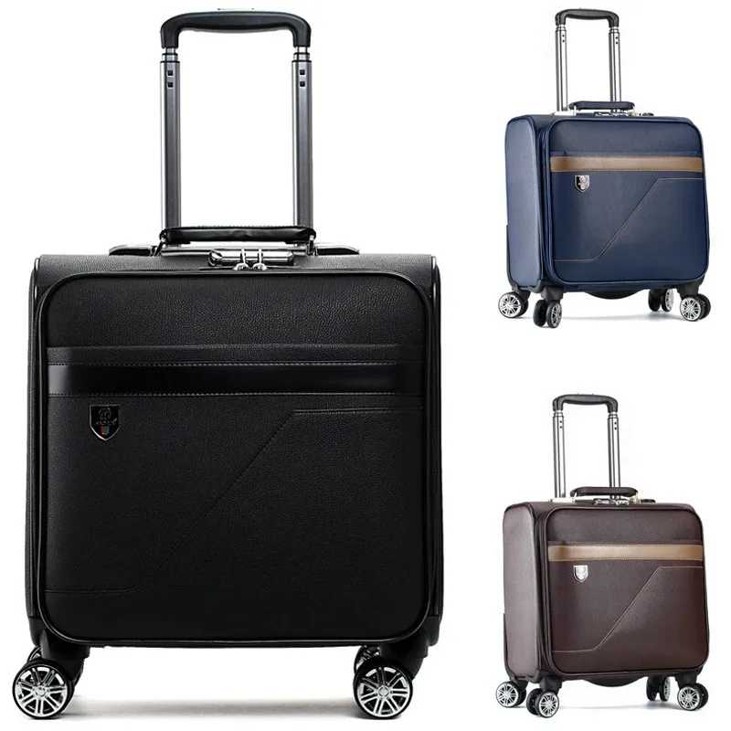16'' Chinese Wholesale Cheap Custom Lightweight Leather Suitcase - Buy ...