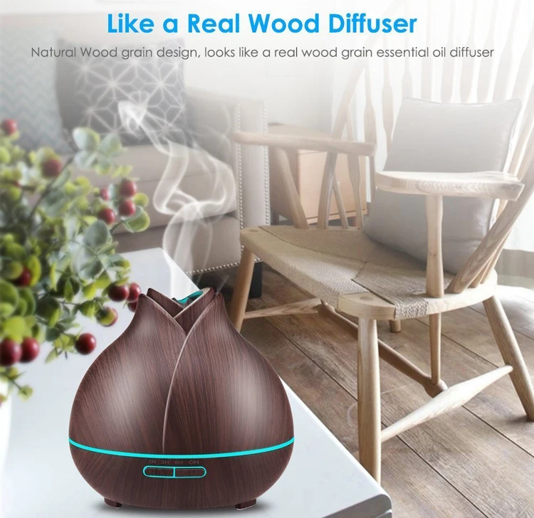 New 2018 Wood Grain 400ml Aroma Oil Air Diffuser Aroma Diffuser Kmart
