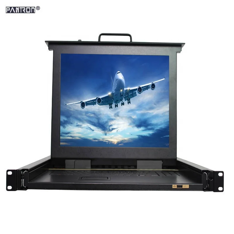 8ports 1u Rack Mount 17 Lcd Kvm Drawer Buy 8 Ports Lcd Kvm