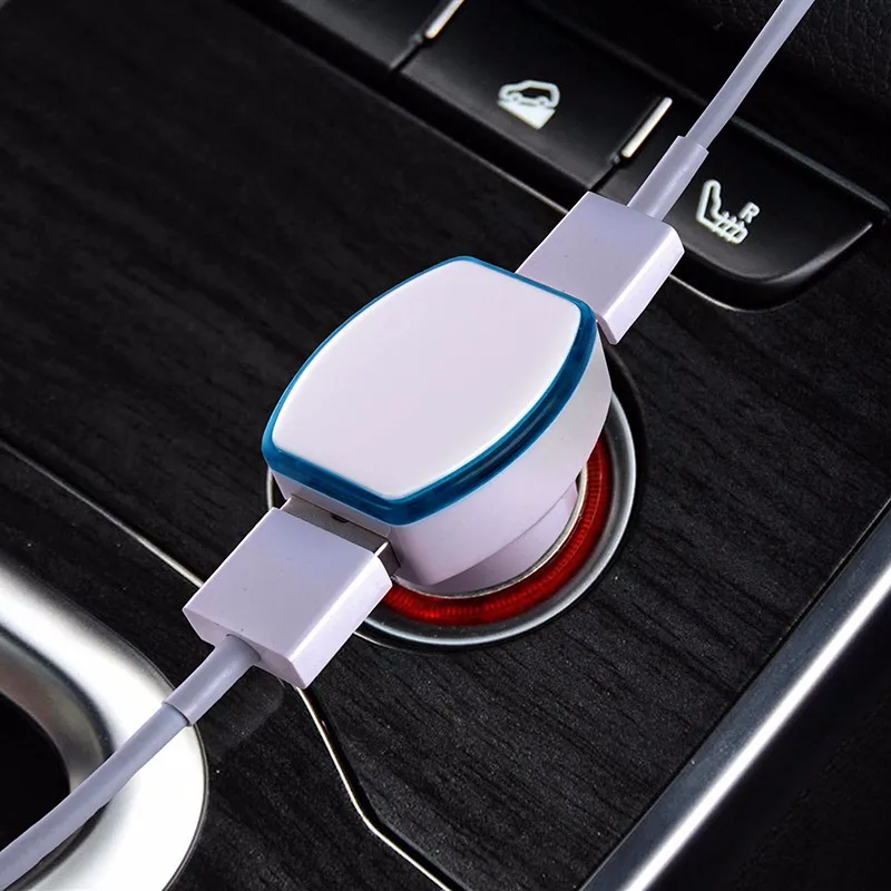 hotsell 2 端口 usb 车载充电器手机车载充电器快速充电车载充电器