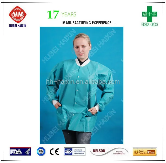 Dental Uniforms Disposable Dental Jackets With Knitted Collar And Cuff Buy Design Dental
