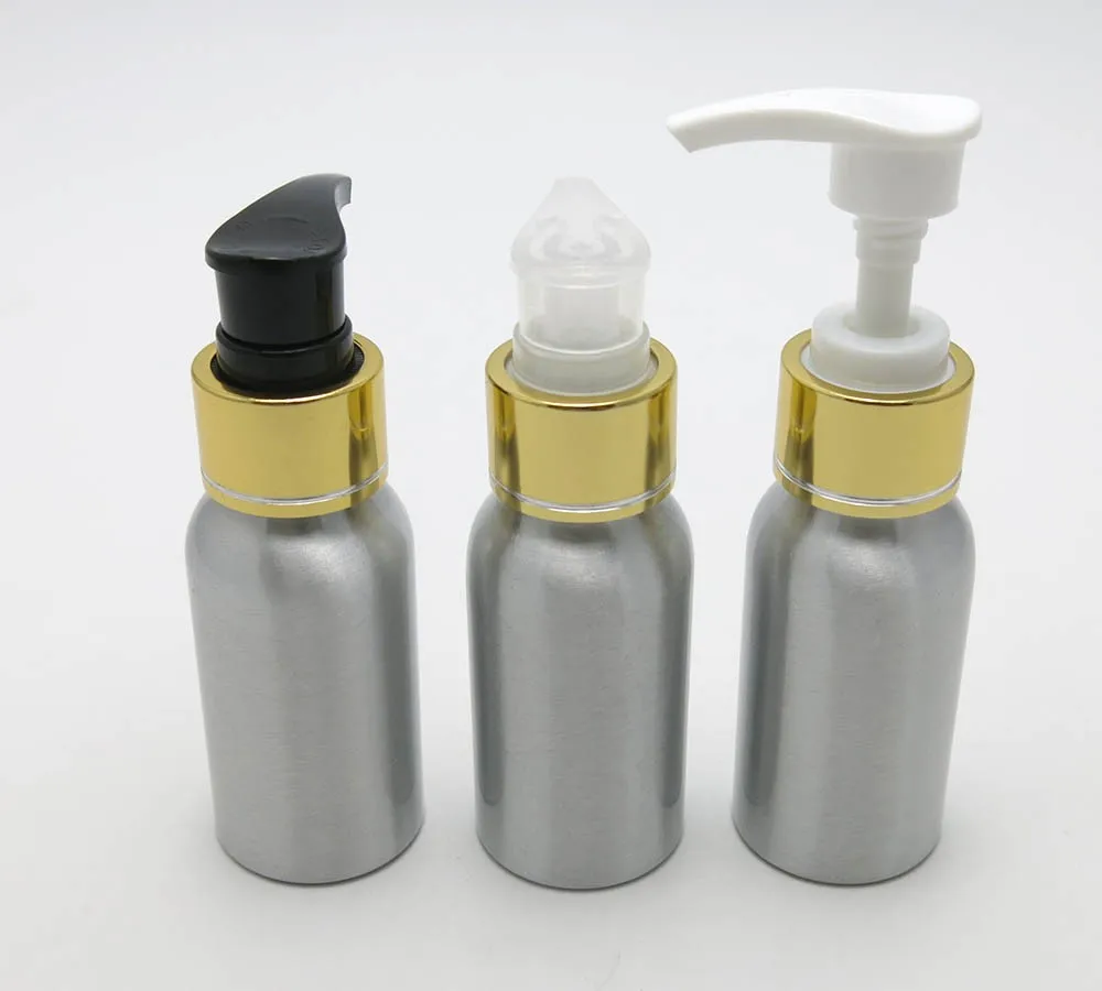 50ml Aluminum Small Shampoo Bottles,50 Cc Sliver Body Lotion Bottle