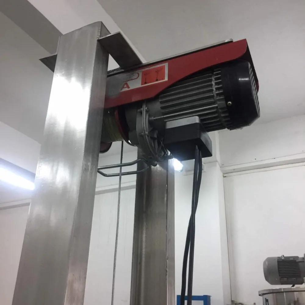Moveable Stainless Steel Pneumatic High Speed Lifting Disperser(Different Motor Power)High Shear Disperser mixer homogenizer
