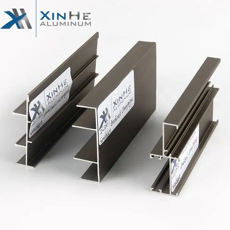 Custom Extruded Aluminum Extrusion Rail Window Frame Profile For Slide Sliding Window And Door Track With Good Price