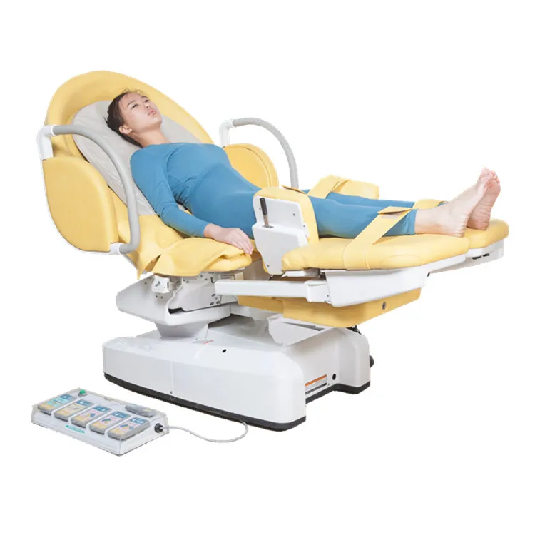 Electric women examination bed in hospital luxury electric obstetric gynecology operation table