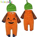 2 Piece 0 18Months Halloween Style Unisex Baby Clothes For Newborn Boys Girls Rompers Fleece Jumpsuit