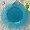 17996 many colors hot sale bule glass kids dinner charger plate