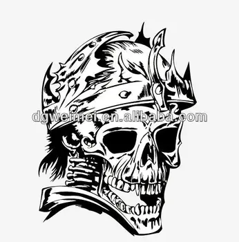 Js021 Temporary Tribal Skull  Custom Adults Body Tattoo  