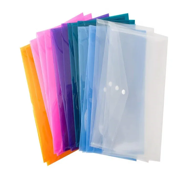Multicolor Poly Envelopes Plastic Bag Transparent Envelopes Designed