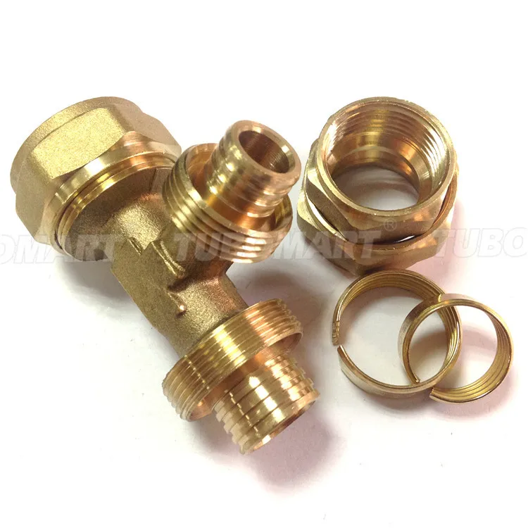 All Kind Of Cw602n Brass Fitting 3 Way Female Tee Cross Copper Pipe .