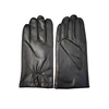 Factory Price Mens Black Mittens Genuine wool lining Leather Winter Gloves