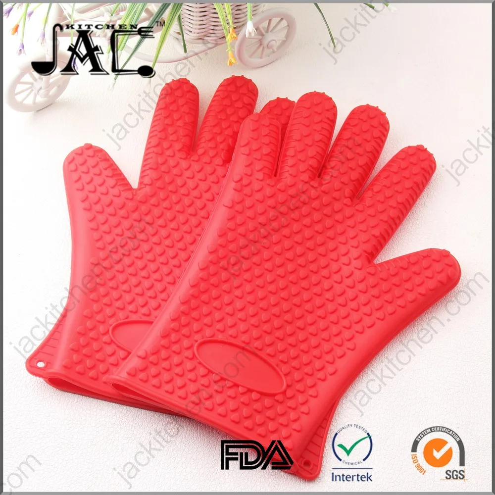 High Quality Non Stick Silicone Gloves Heat Resistant Grill Gloves