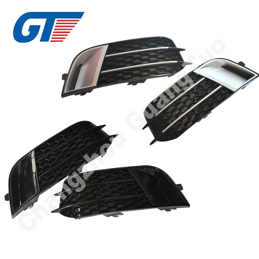 NEW AUDI A1 8X 2010-2015 FRONT BUMPER LOWER FOG LIGHT GRILL COVER PAIR SET