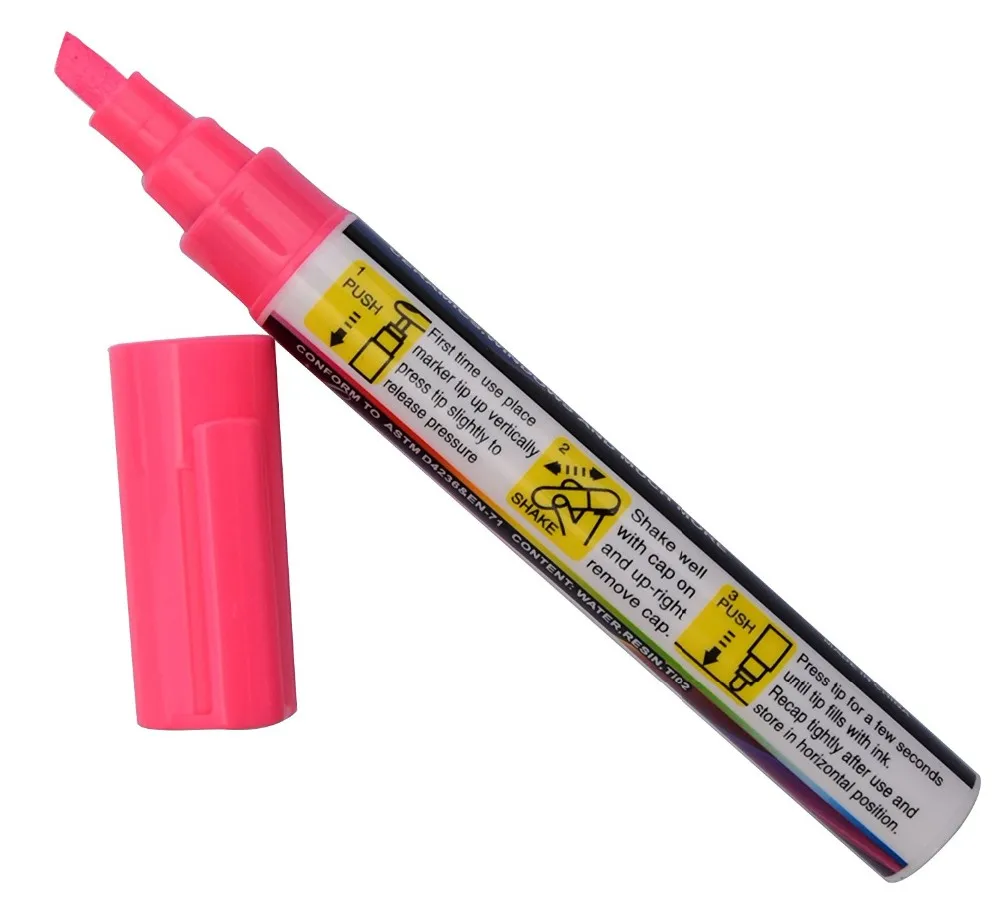 32 Pack Chalkboard Markers For Chalkboards. Reversible Bullet And