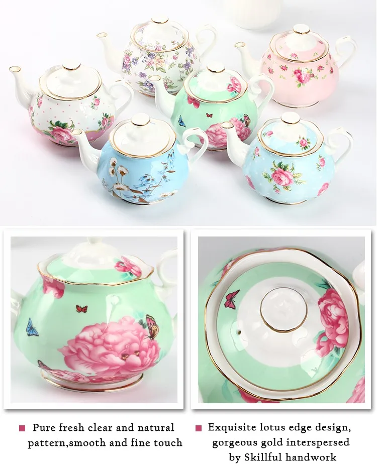 Home Goods Tea Sets Small Ceramic Teapot Set With Beautiful Pattern