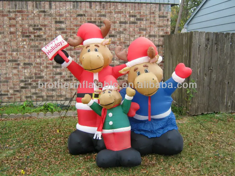 Christmas Decoration Lighting Inflatable Moose Buy Inflatable