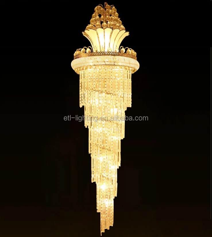 Led Stair Light Gold Crystal Chandelier Crystal Stair Chandelier Lights