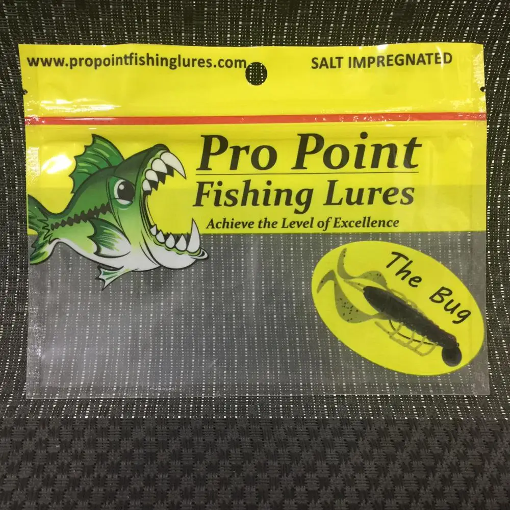 Fishing Soft Plastic Lures Bags/ Fish Bait Worm Bag With Zipper For