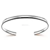5mm width fashion women silver handcuff bracelet