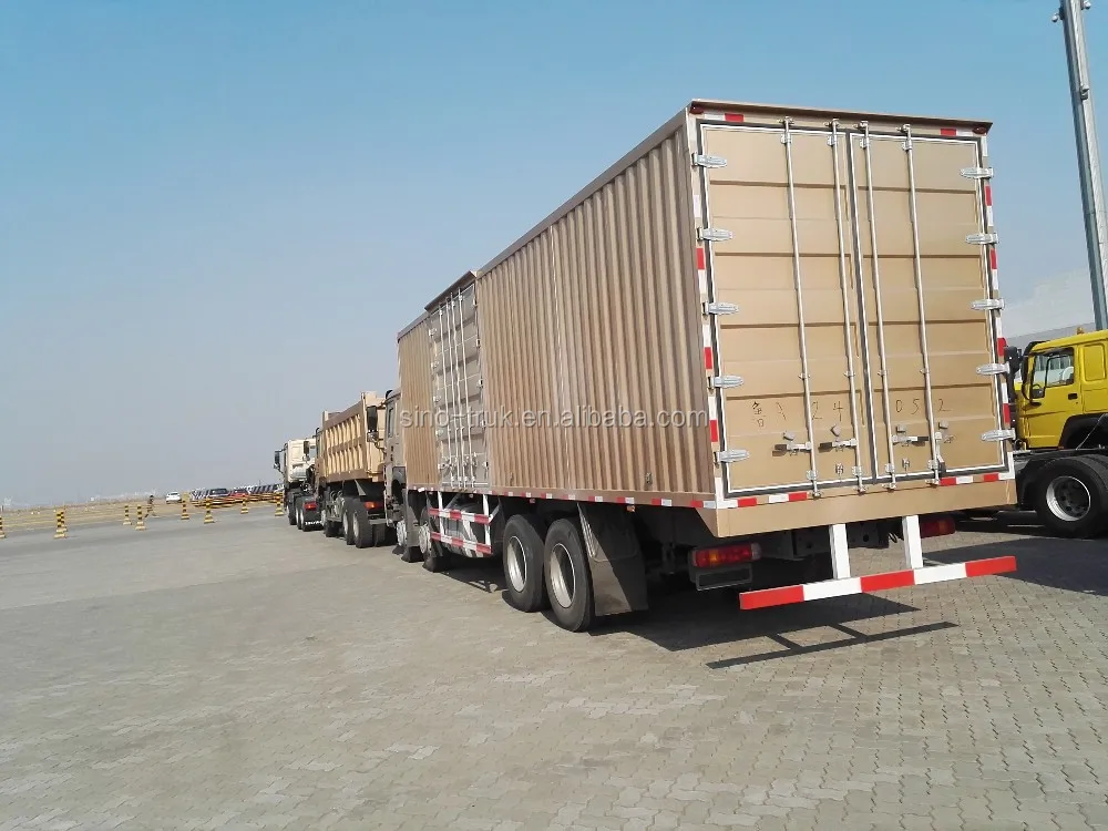 Sinotruk Howo 336hp 8x4 Van Box Type Cargo Truck Buy Van Box Truck